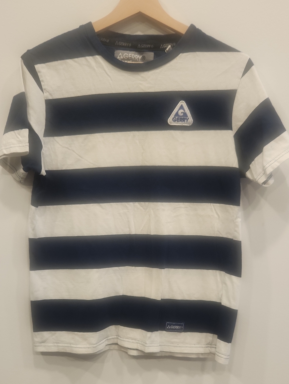 Gerry Weber Kids Navy & White Wide-Stripe Short Sleeve Tee